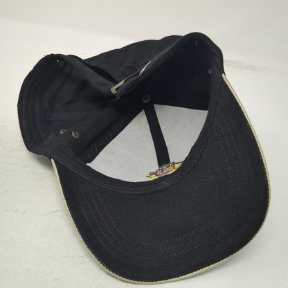 Baseball Cap Black One Size Wells Fargo Stagecoach Hat Beige Piping Eyelets