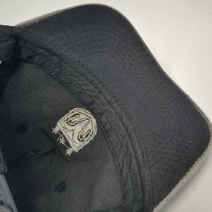Signatures RAM Logo Trucker Hat Gray One Size Mesh Back American Flag Snapback