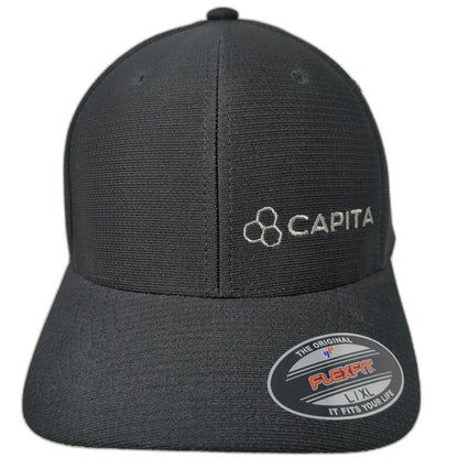 TravisMathew Baseball Cap Black XL Flexfit Capita Logo Signature Golf Sport Hat