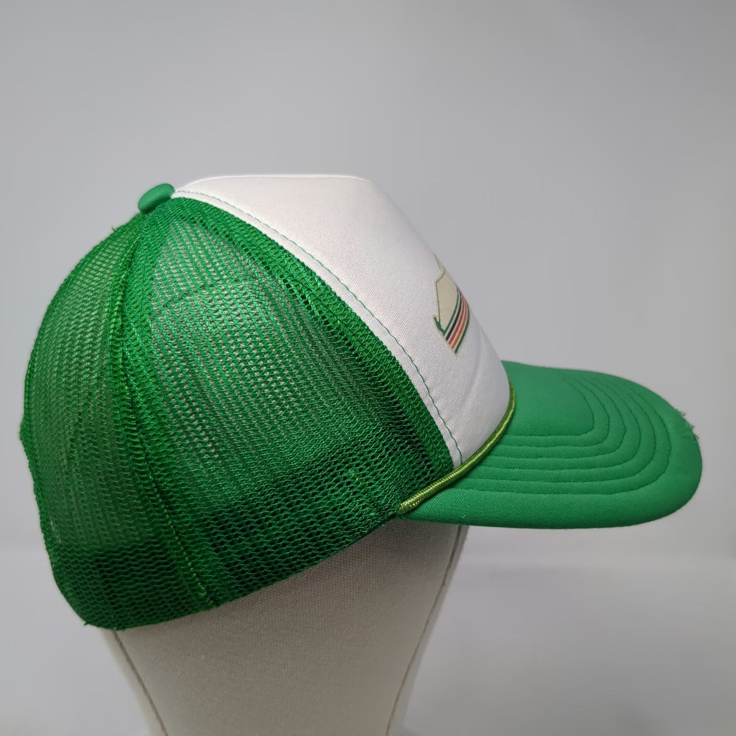Ouray Trucker Hat Green White One Size Glacier Anglers Montana Fishing Snapback