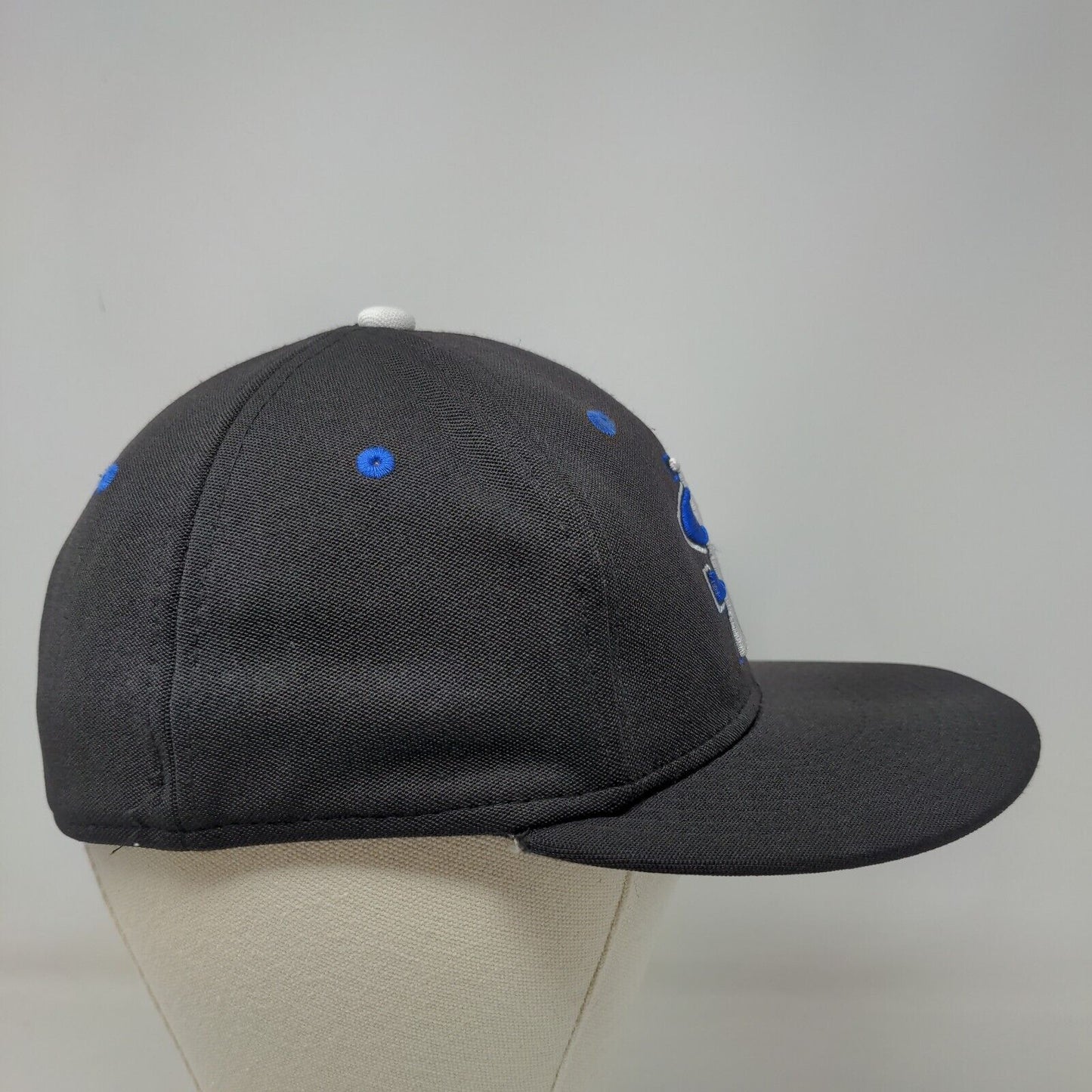 The Game Pro Men's Fitted Hat Black Small Embroidered SJ Knights Logo