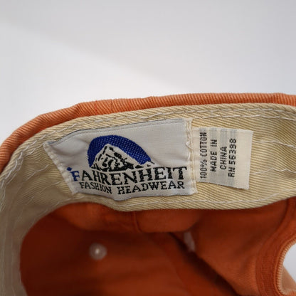 RJS Foundation Slideback Hat Orange One Size Embroidered Fahrenheit
