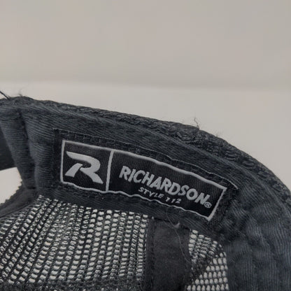 Golden Age Snapback Mesh Back Trucker Hat Black One Size Richardson
