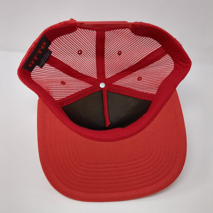 Public Coast Brewing Co. Snapback Trucker Hat Red One Size Mesh Back Otto