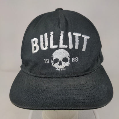 Bullitt 1968 Skull Snapback Hat Black One Size Embroidered Yupoong