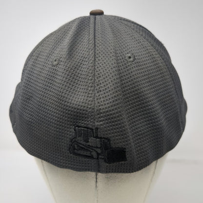 CAT Baseball Cap Gray L Bulldozer Western Equipment Stretch Fit Textured Hat
