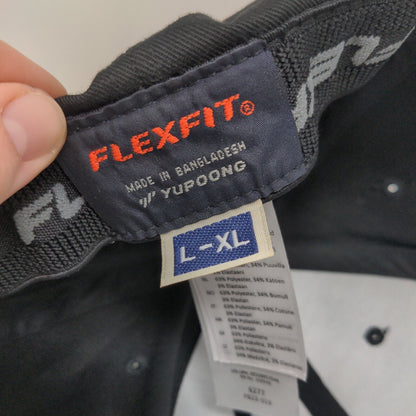 Yupoong Men's Fitted Hat Black Size L-XL Flexfit Polycotton Blend ECS Workshop