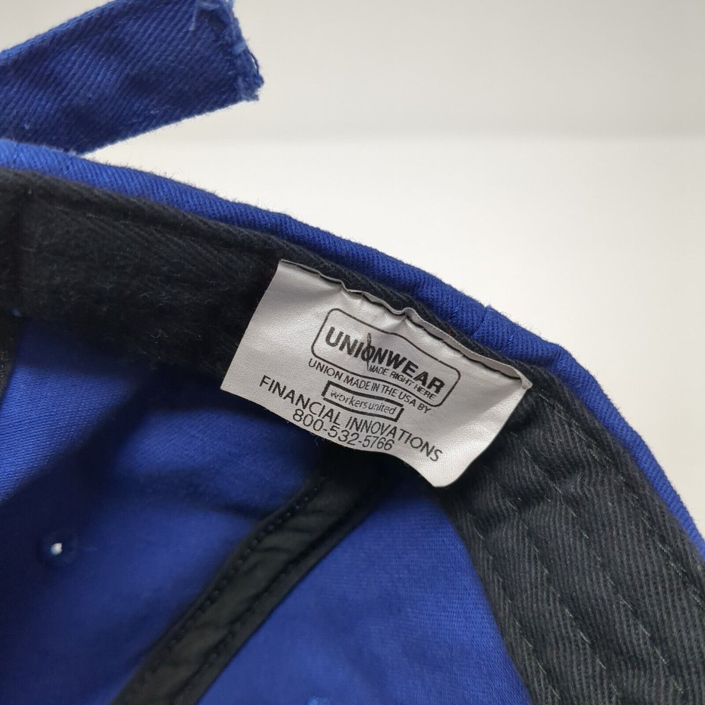 United Teamsters Slideback Baseball Cap Blue OS Adjustable Embroidered UnionWear