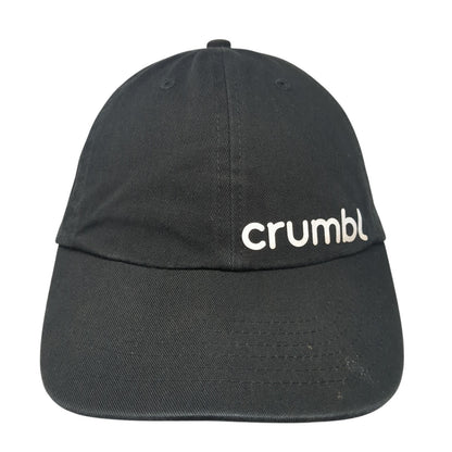 Crumbl Slideback Hat Black One Size Adjustable Solid 6 Panel Outdoor