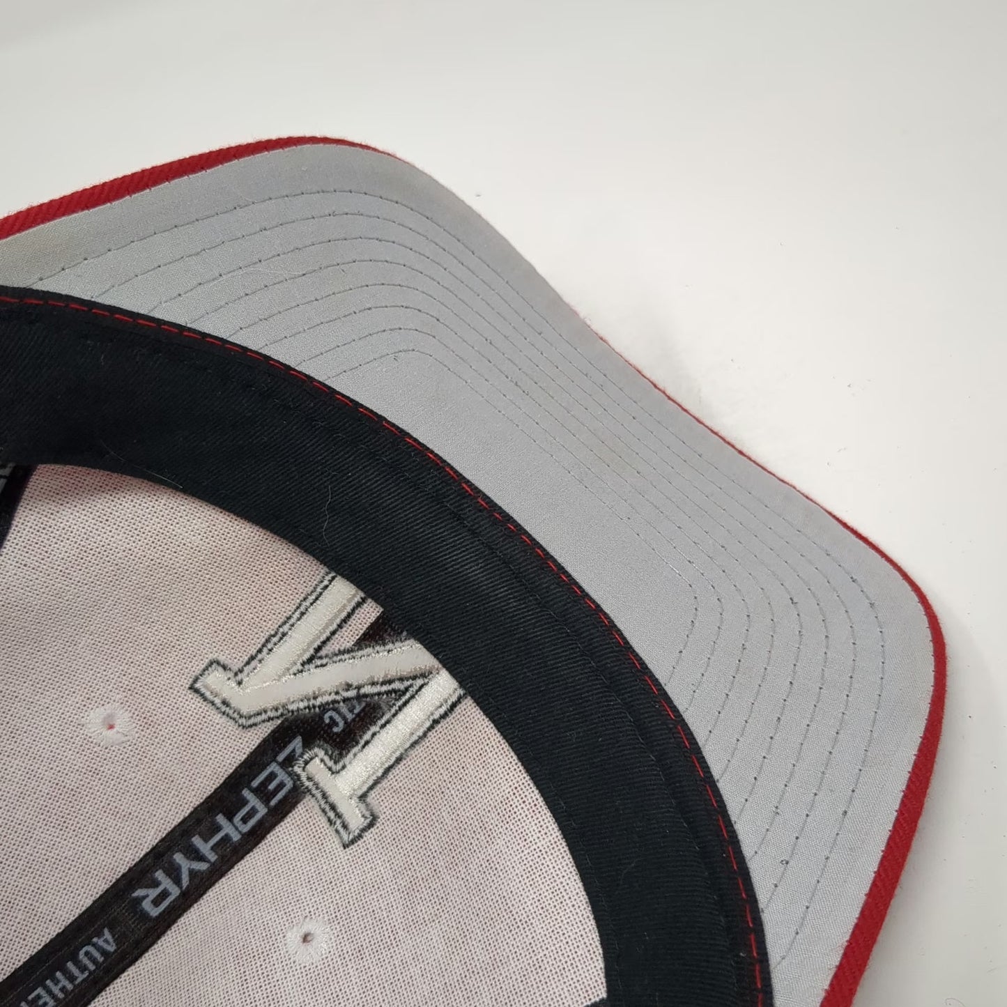 Zephyr Nebraska Huskers NCAA Red 6 7/8 Fitted Cap Wool Blend N Logo Mascot Hat