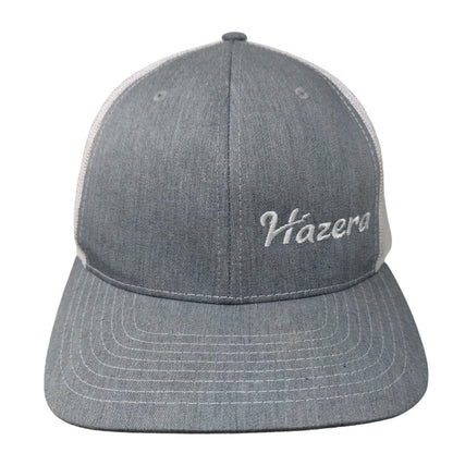 Hazera Snapback Mesh Back Trucker Hat Gray One Size Colorblock Richardson