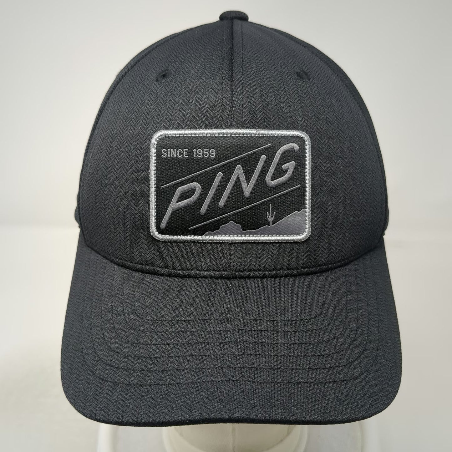Ping Snapback Hat Black One Size Flexfit 110 Golf Play Your Best Patch Desert