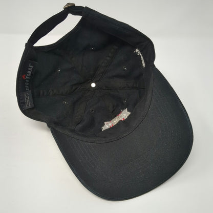 Sportsman Baseball Cap Black One Size ESPNU Never Graduate ESPN College Logo Hat