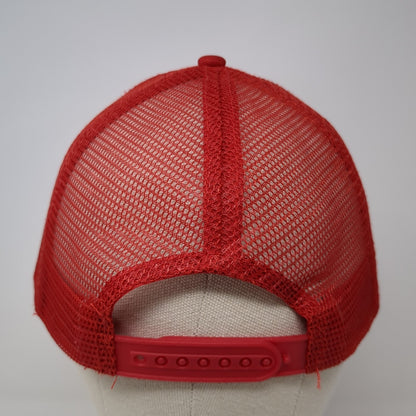 Budweiser Enjoy Responsibly Drink Wiser Trucker Hat Red One Size Adjustable