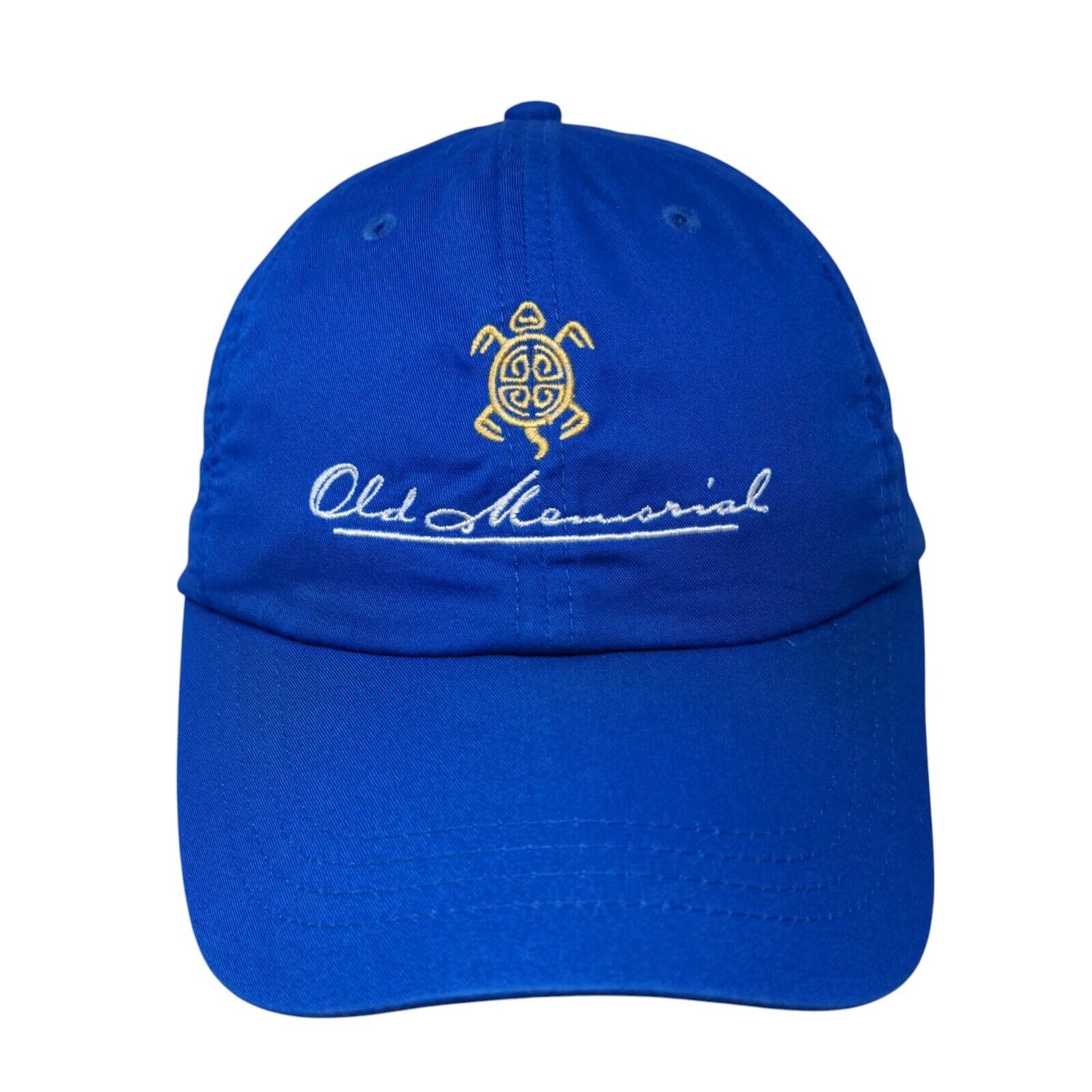 Old Memorial Strapback Hat Blue OSFA Embroidered 6 Panel Imperial