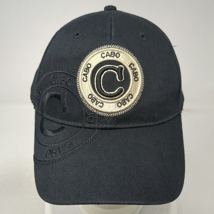 Robin Ruth Cabo San Lucas Baseball Cap Black One Size Strapback Patch Cotton Hat