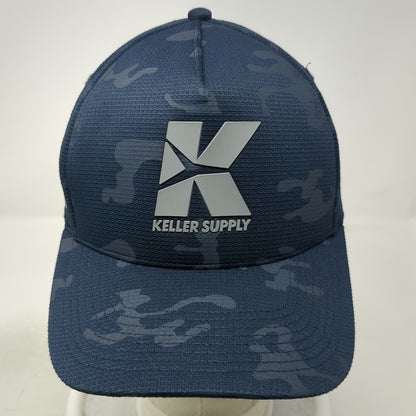 Fahrenheit Headwear 5 Panel Blue One Size Snapback Camo Keller Supply Hat