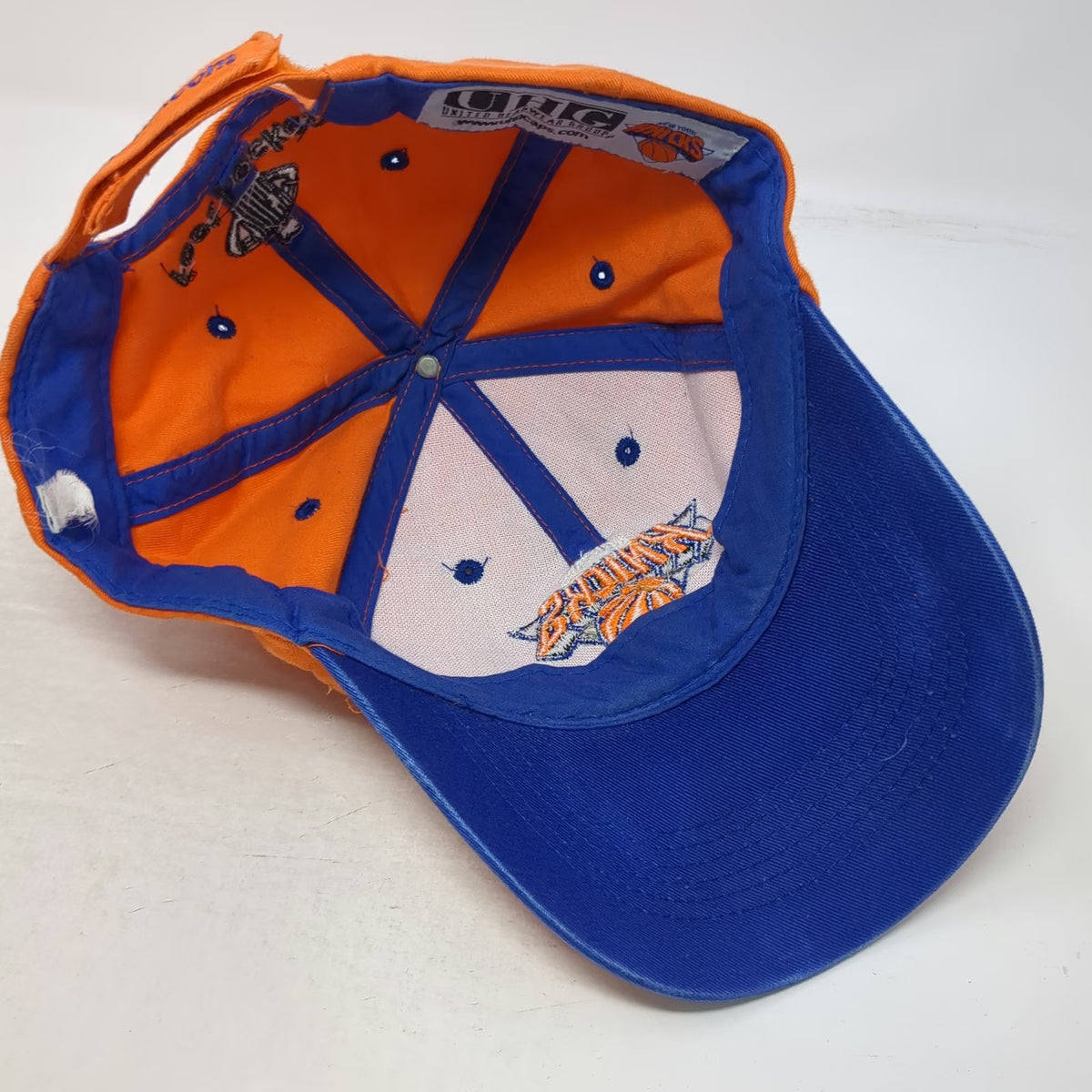 New York Knicks NBA UHG Orange OSFM Foot Locker Strapback Embroidered Cap Hat