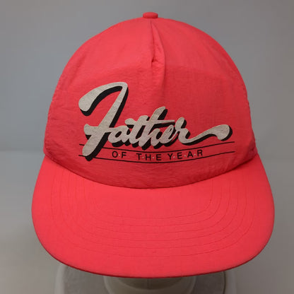 Acilia 5 Panel Pink One Size Father of the Year Nylon Snapback Novelty Hat
