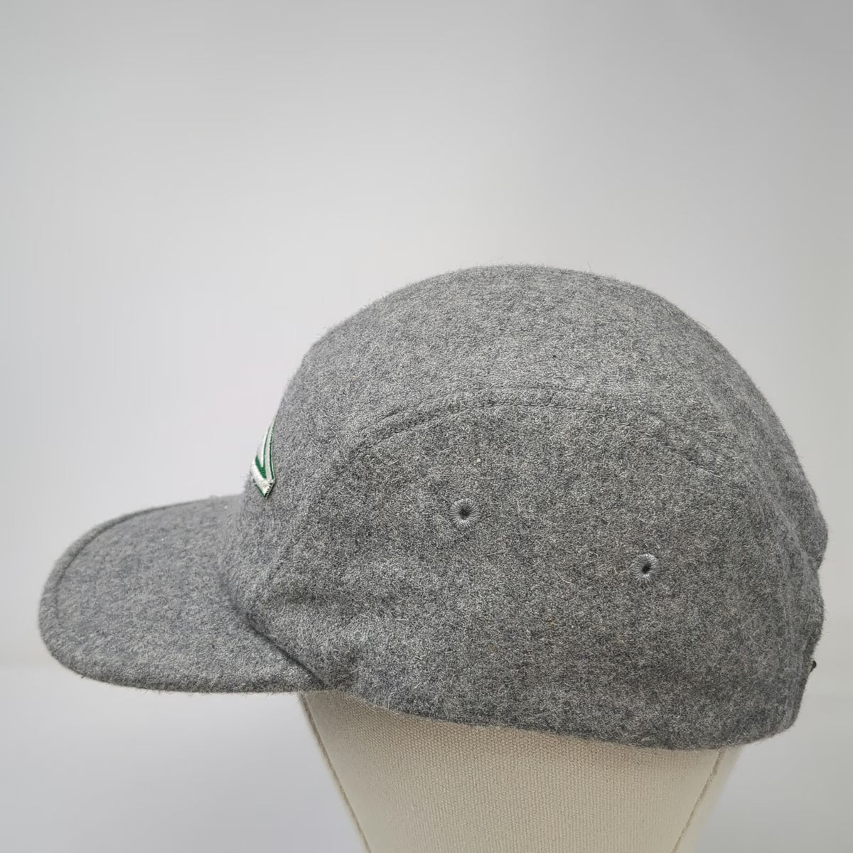 Alternative 5 Panel Hat Gray One Size Wool Boise Pennant Patch Slideback Cap