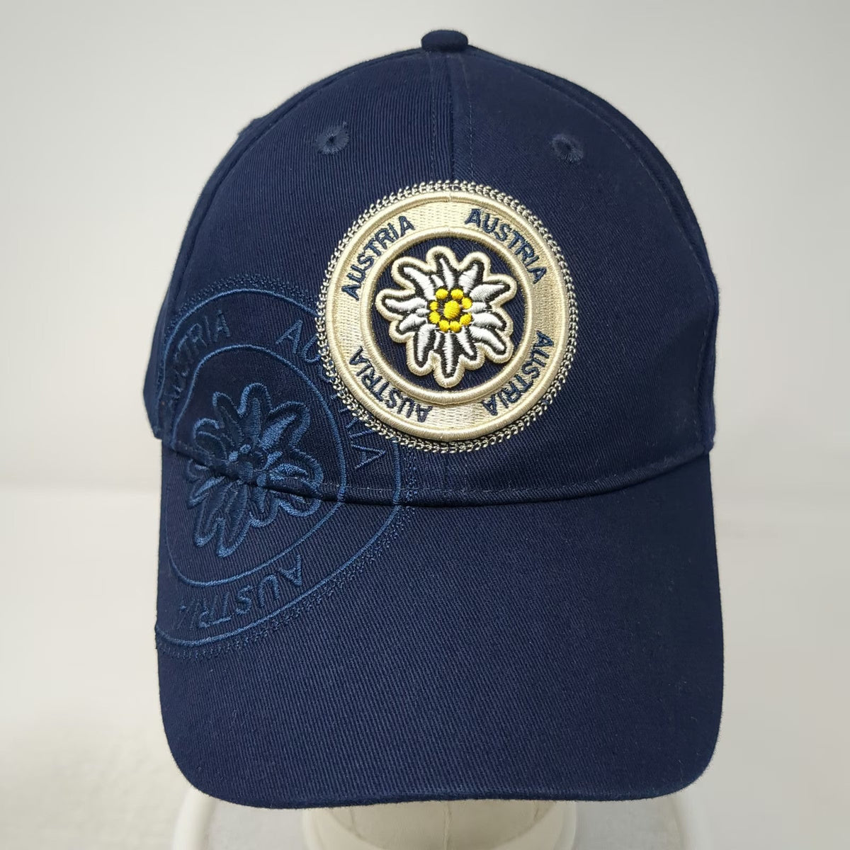 Robin Ruth Austria Edelweiss Flower Blue Baseball Cap One Size Strapback Hat