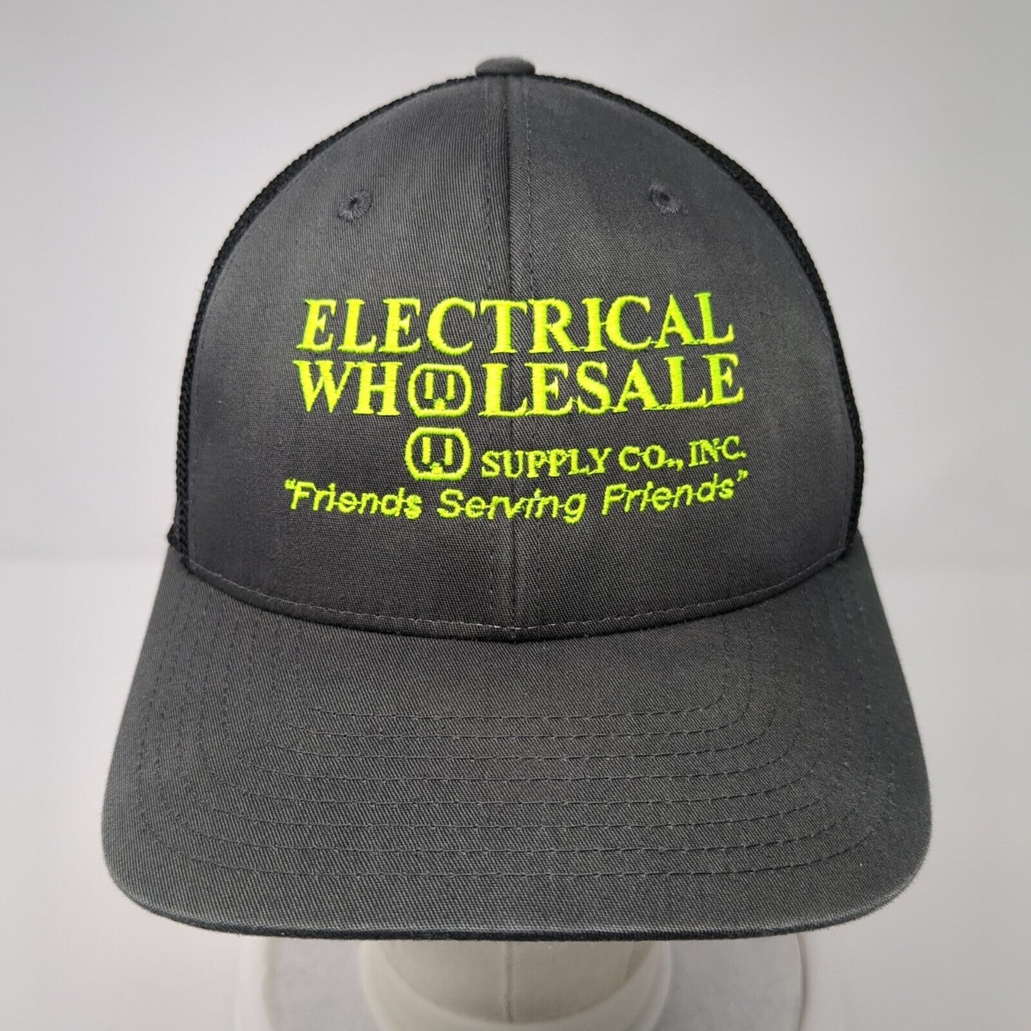 Electrical Wholesale Fitted Mesh Back Trucker Hat Gray S/M Richardson