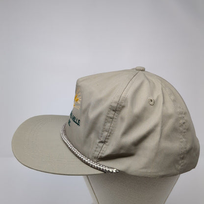 General Mills Inc. Slideback Rope Hat Tan One Size Leather Strap Sportcap