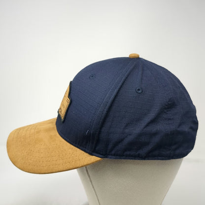 Pukka Baseball Cap Blue OSFM Tamarack Est 2004 Suede Brim Slideback Patch Hat