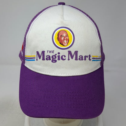 Trucker Hat Purple One Size Magic Johnson Magic Mart Capital One Mesh Snapback