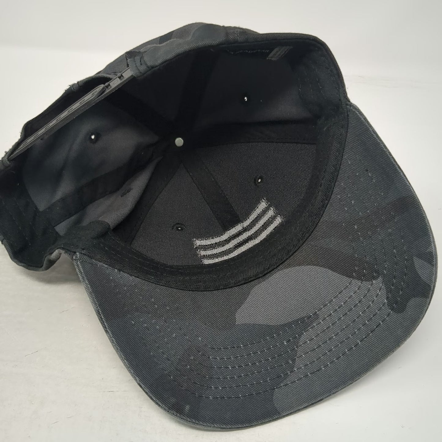 H3 Headwear Snapback Hat Gray Black One Size Camo Stars Bars Structured Graphic