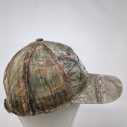 RMEF Snapback Trucker Hat Camouflage OS Adjustable Mesh Back Outdoor Cap