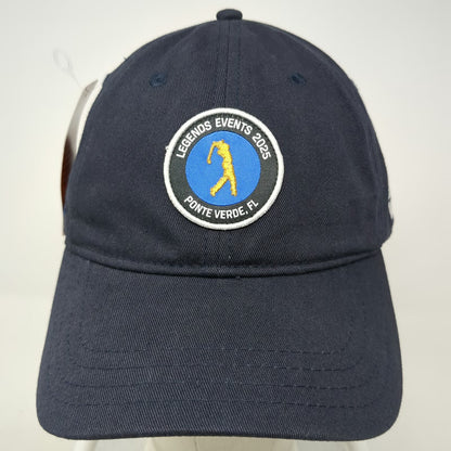 Pukka Baseball Cap Blue One Size Ponte Vedra FL Golf Burns Wilcox Leather Hat