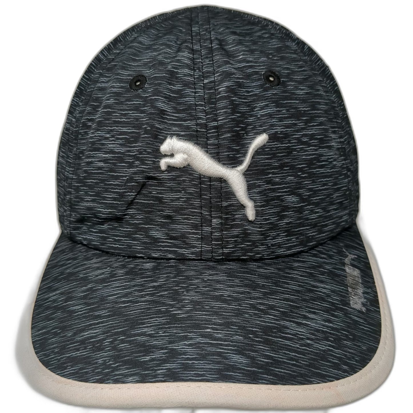 Puma Baseball Cap Black One Size Heathered Performance Reflective Strapback Hat