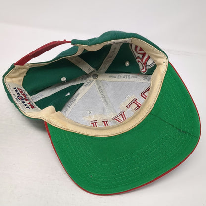 New Jersey Devils NHL Zephyr Snapback Hat Green Red White One Size Flat Brim