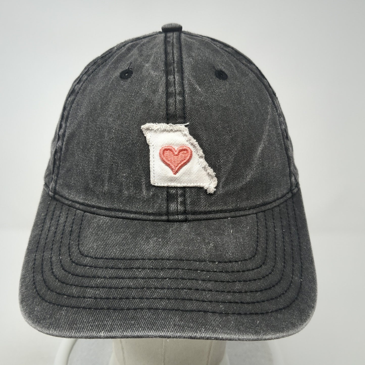 Heart Missouri Slideback Hat Gray One Size Adjustable Home Free Outdoor