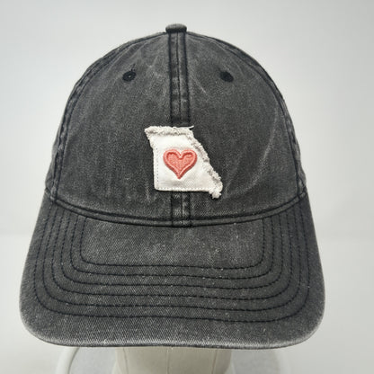 Heart Missouri Slideback Hat Gray One Size Adjustable Home Free Outdoor