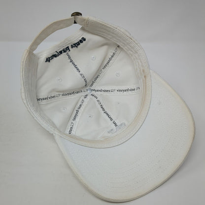 Vineyard Vines Whale Slideback Hat White One Size Adjustable 6 Panel