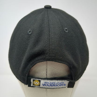 Golden State Warriors NBA New Era Black One Size Hat 9FORTY Adjustable Strapback