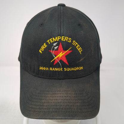 Yupoong Flexfit Baseball Cap Black XL 266th Range Squadron Air Force Unit Hat