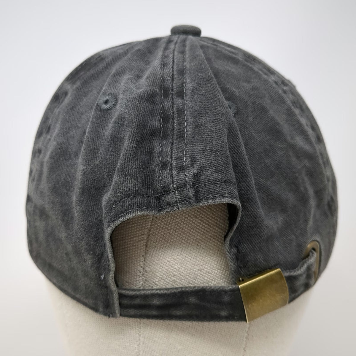 Nissi Caps Baseball Cap Gray One Size Embroidered Border Collie Dog Washed Hat