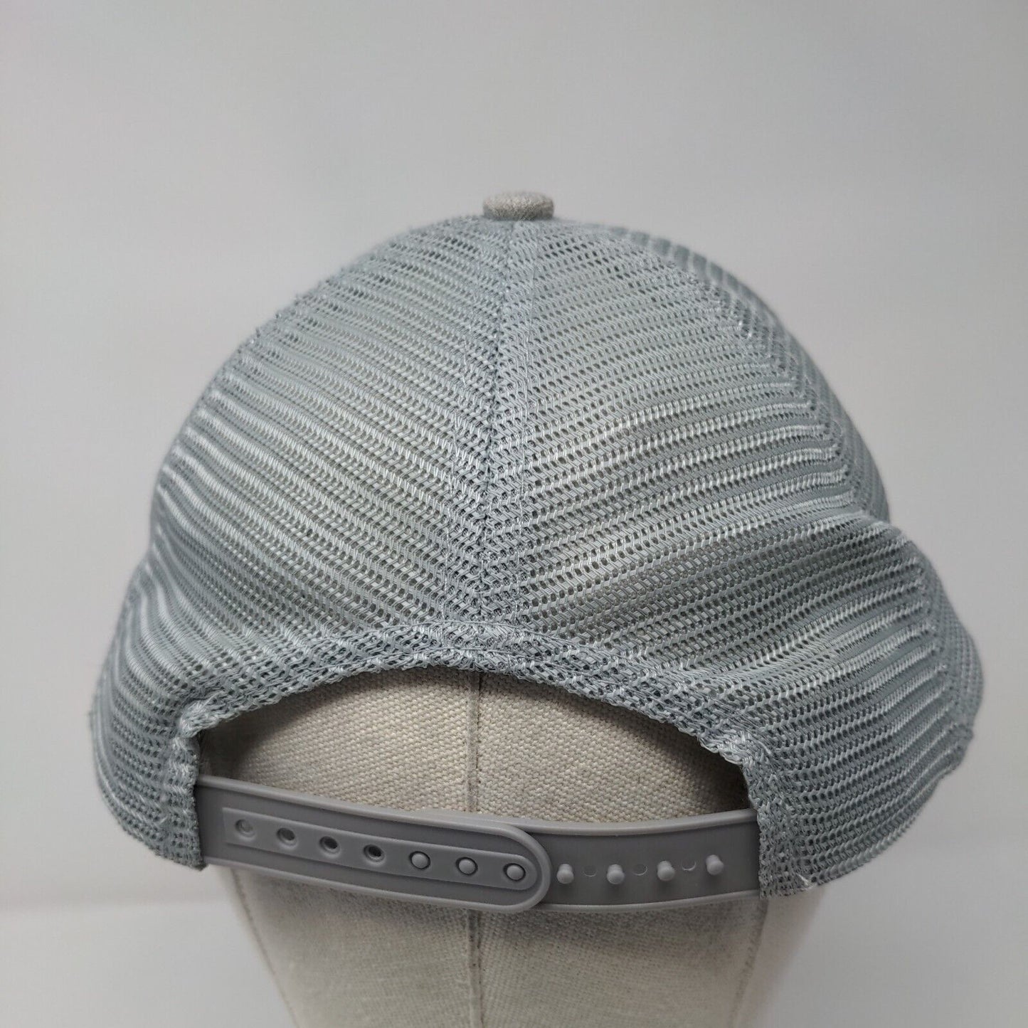 Snap-on Patch Snapback Mesh Back Trucker Hat Gray One Size 6 Panel