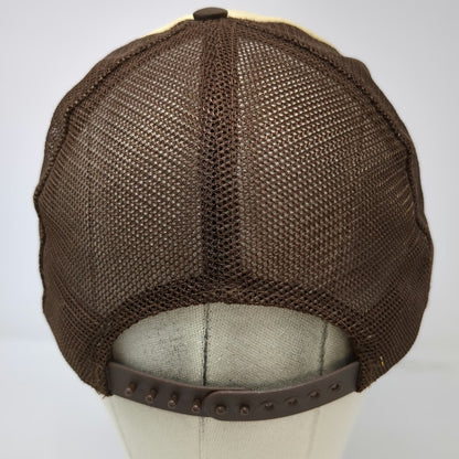 Ducks Unlimited Trucker Hat Brown Vintage Idaho Falls 1984 Mesh Snapback Rope
