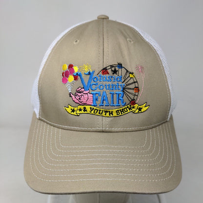 Volusia County Fair & Youth Show Snapback Trucker Hat Tan One Size Richardson