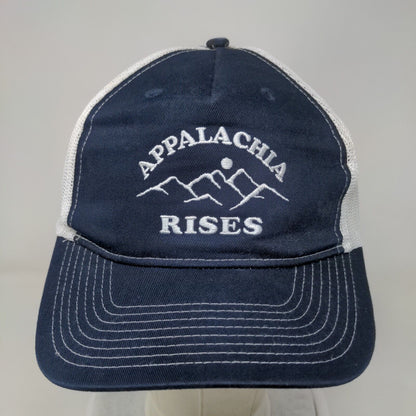 Appalachia Rises Snapback Mesh Back Trucker Hat Blue One Size Port Authority