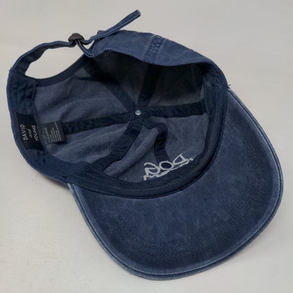 Dog Mom Slideback Hat Blue OSFM Embroidered Adjustable David And Young