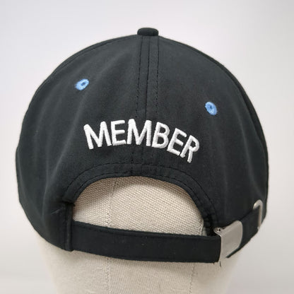 Disney Baseball Cap Black One Size Vacation Club Member Mickey Mouse Globe Hat