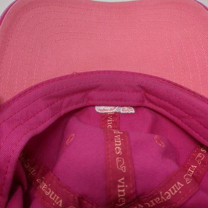 Vineyard Vines Baseball Cap Pink One Size Whale Logo Adjustable Slideback Hat