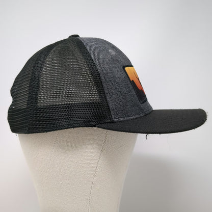 Westrek Trucker Hat Black One Size Deer Sunset Patch Mesh Snapback Field Hunt