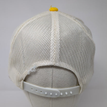 Unbranded Snapback Mesh Back Trucker Hat Yellow OSFA Colorblock