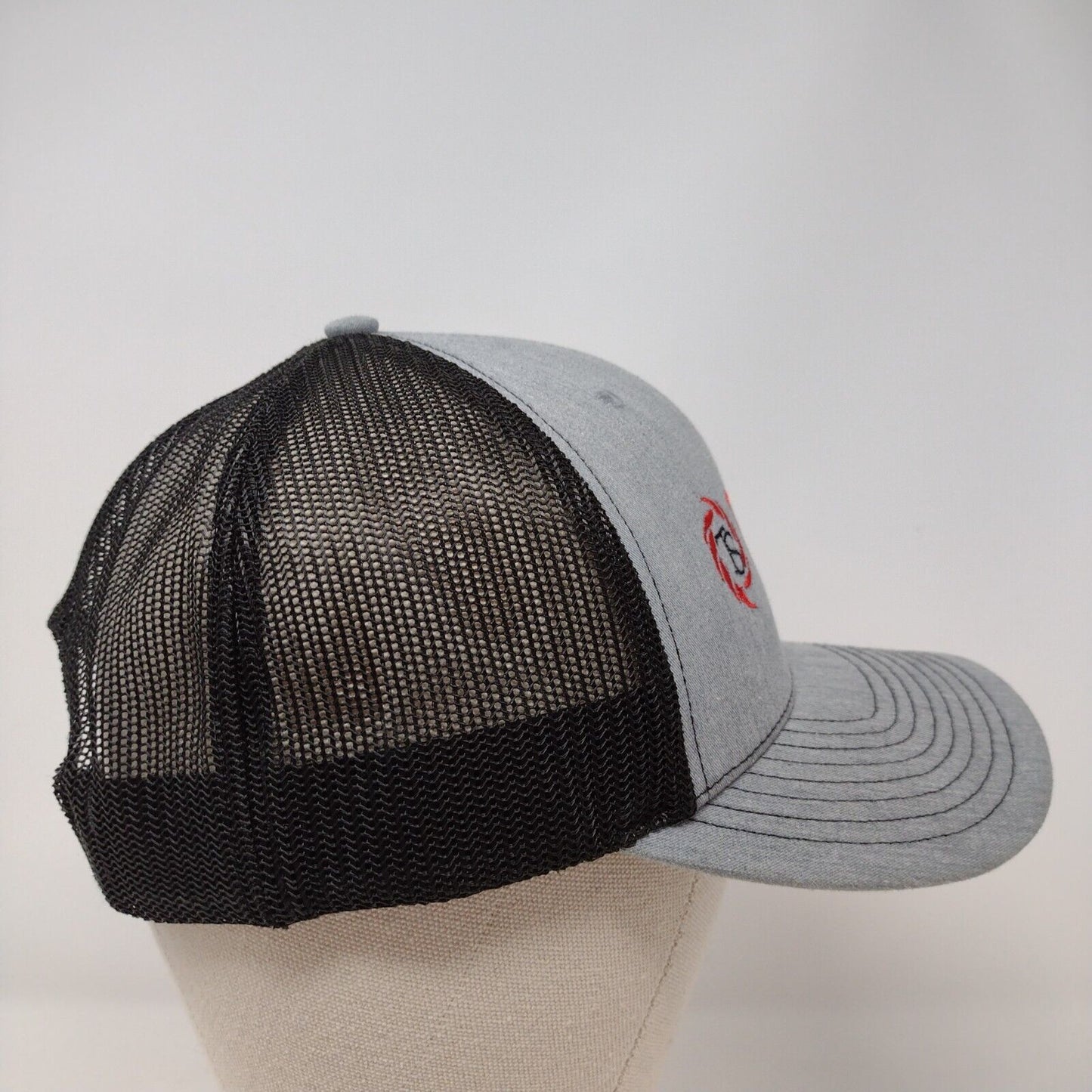 TacSol Snapback Trucker Hat Gray OSFA Mesh Back Colorblock Richardson